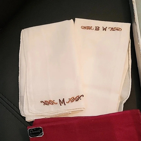 🌴3/$15🌴 Vintage Hankercheifs "W" "B W" and A Dumont Mens Clothing - Picture 3 of 9